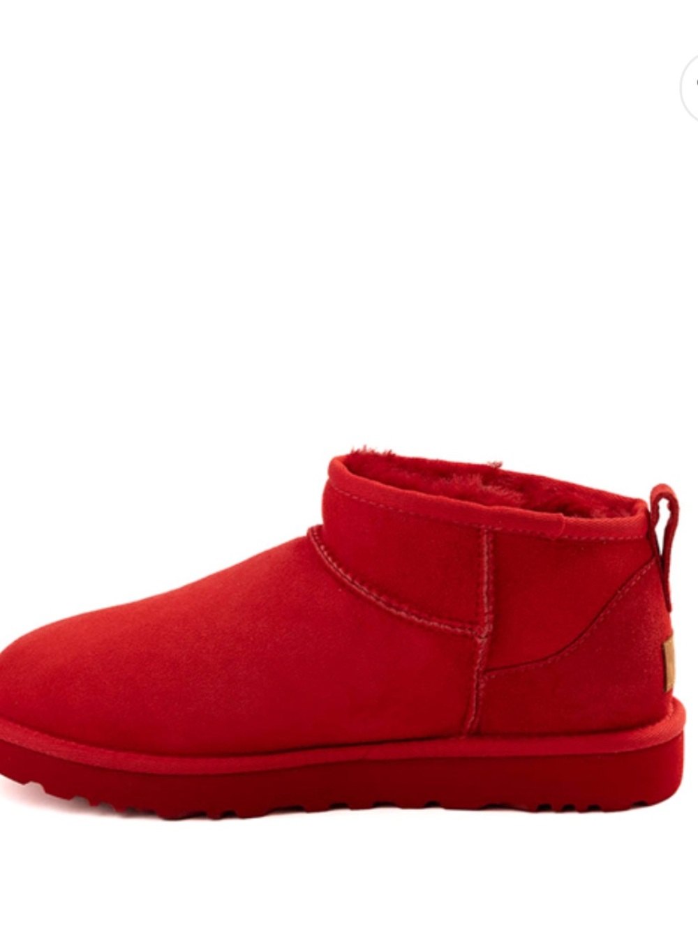 Zara Red Suede Ankle Booties